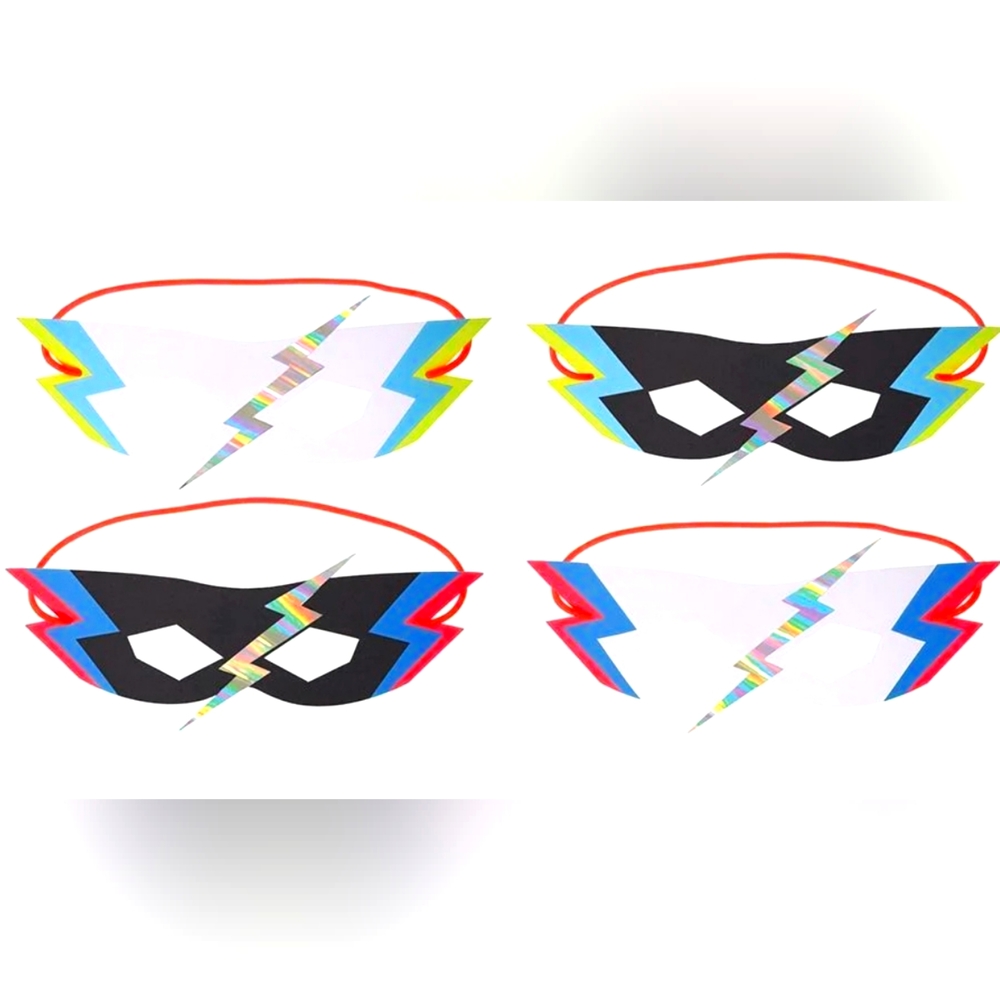 Halloween Meri Meri Superhero Party Masks - Pack of 8